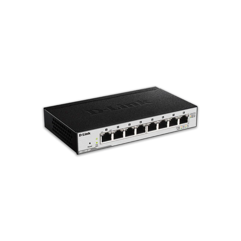 8port D-Link Smart Managed Gigabit Desktop PoE Switch DGS-1100-08P #107