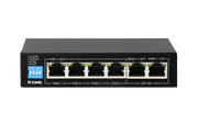 محول POE من Dlink بستة منافذ جيجابت غير مُدار DGS-F1006P-E/B #232