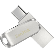 SanDisk 256GB Ultra Dual Drive Luxe USB Type-C - SDDDC4-256G-G46, Silver