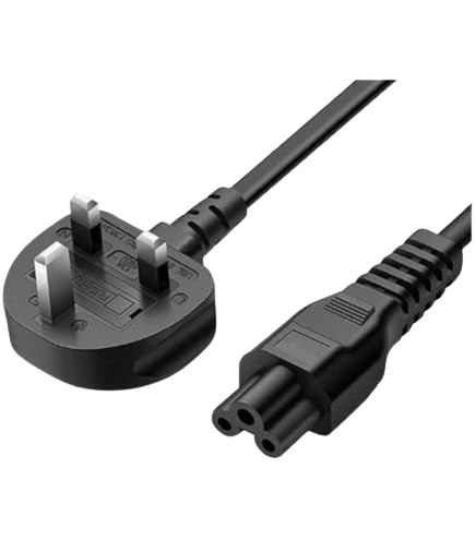 Power Cable for laptop adapter / charger C5 3 pin UK