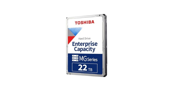 Toshiba Enterprise 22TB 3.5" Sata 512e 7200RPM Hard Drive (MG10AFA22TE)