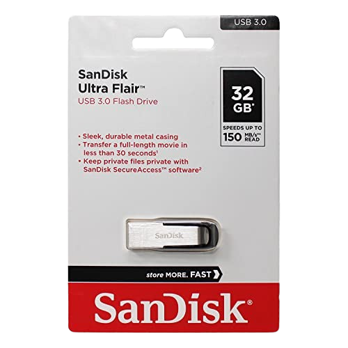 SanDisk 32GB Ultra Flair USB 3.0 Flash Drive - SDCZ73-032G-G46