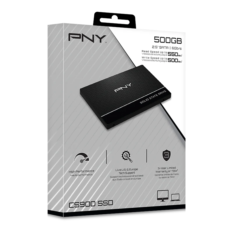 Pny 500GB Cs900 2.5" SSD (SSD7CS900-500-RB)