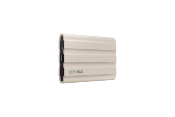 SAMSUNG 1TB External SSD T7 Portable Shield Beige MU-PE1T0K