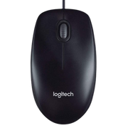 Logitech Wired Mouse M90 Black USB