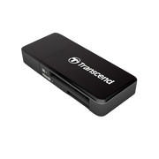 Transcend TS-RDF5K USB 3.1 SDHC/SDXC/MicroSDHC/SDXC Card Reader, Black