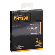 WD 1TB NVMe SSD WD Black SN7100 Gen4 Upto 7250Mb/s WDS100T4X0E