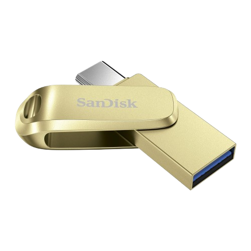 SanDisk 512GB Ultra Dual Drive Luxe USB Type-C up to 400 Speed - SDDDC4-512G-G46, Silver
