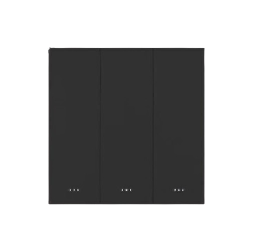 Zigbee 3 Gang Key Switch-EU - Black
