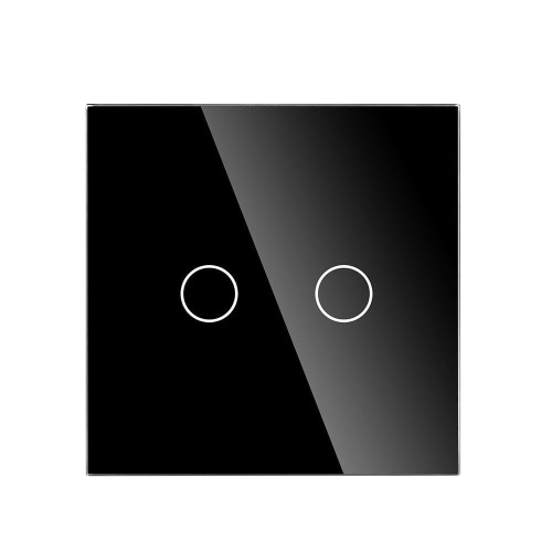 ZigBee 2 Gang Switch - Black
