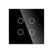 ZigBee 4 Gang Switch - Black