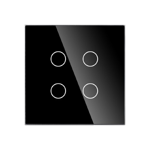 ZigBee 4 Gang Switch - Black