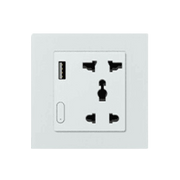 Zigbee Smart Socket With USB- EU - White