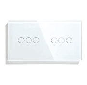 Zigbee 3+3 Gang Switch - White