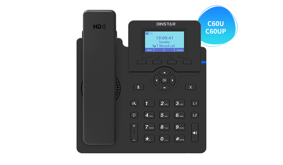 هاتف IP للمبتدئين C60UP من DINSTAR رقم 798