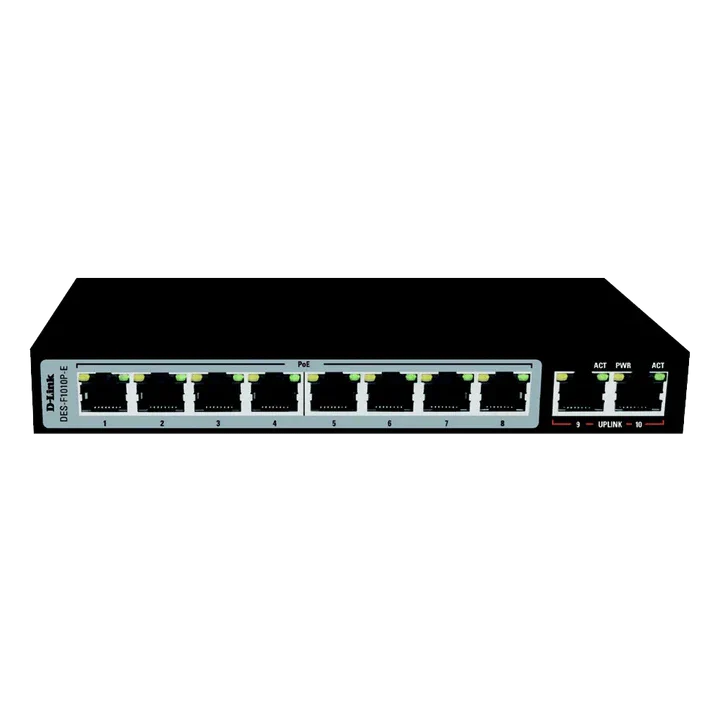 DLINK POE SWITCH 10port 10/100 unmanaged DES-f1010p #1166