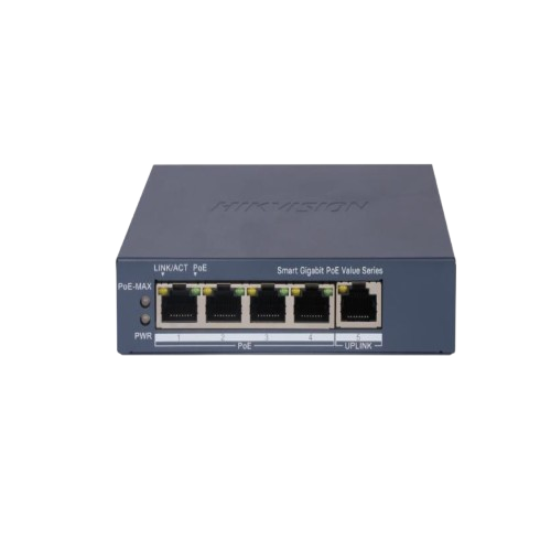 Hikvision DS-3E0105P-E/M 4 Port Fast Ethernet Unmanaged POE Switch #854
