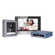 Hikvision DS‑KIS602(B) IP video intercom kit