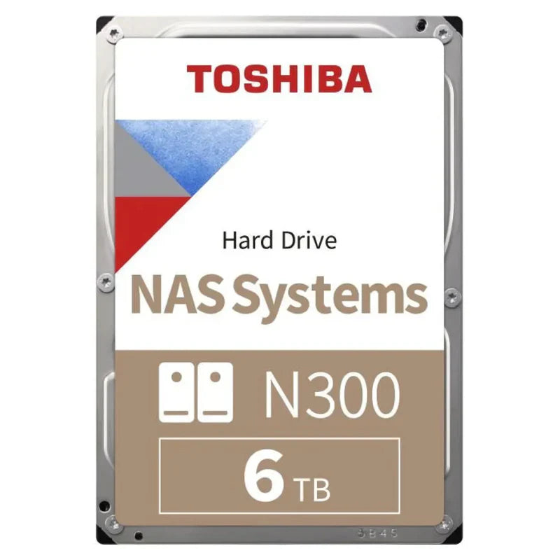 Toshiba 6TB NAS Hard Disk Drive - 7200 RPM Class SATA 6Gb/s 3.5 Inch - HDWG460EZSTA