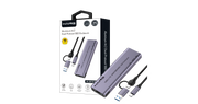 HAING M2 Aluminum NVME M.2 Dual-Protocol USB 3.1 & Type-C SSD Enclosure 10 Gbps- HI-2819