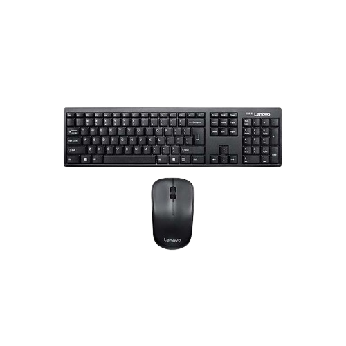 Lenovo 100 Wireless Keyboard and Mouse Combo-1000dpi-Black-GX30S99500