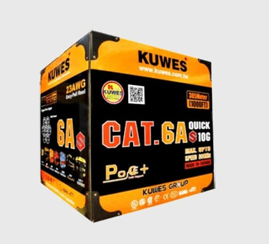 KUWES CAT.6A SFTP 305 Meter Cable – Grey