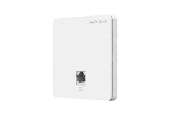 Ruijie Reyee RG‑RAP1261, a sleek Wi‑Fi 6 (AX3000) wall‑plate access point