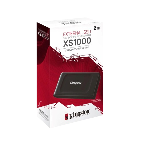 Kingston XS1000 2TB SSD-USB 3.2 Gen 2-External-1050MB/s-SXS1000/2000G