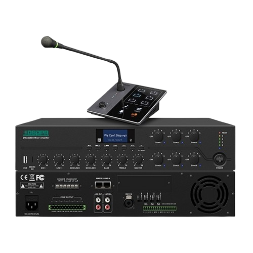 DMA6350U 350W 6 Zones Digital Mixer Amplifier with Remote Paging Station #850