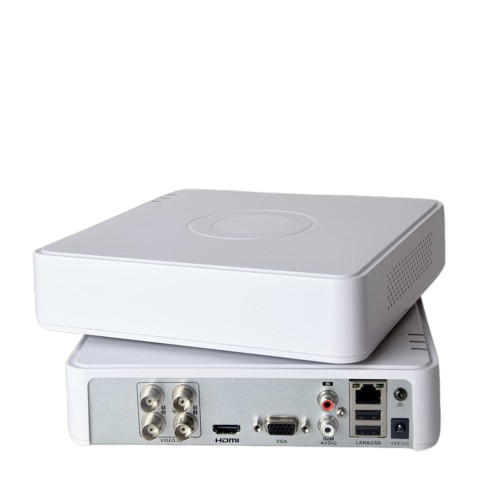 مسجل فيديو رقمي صغير الحجم 4 قنوات خماسي الوصلات بدقة 4K-N/5MP ووحدة WizSense - hikvision #1202