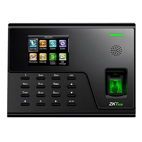 ZKTeco 2.8"-inch color screen biometric terminal for time and attendance