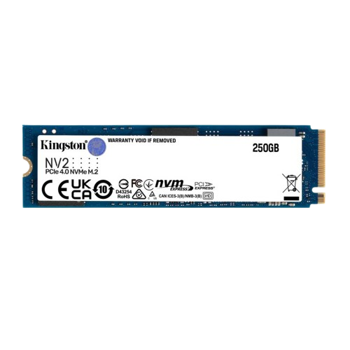 Kingston NV2 250GB M.2 2280 NVMe Internal SSD | PCIe 4.0 Gen 4x4 | Up to 3000 MB/s | SNV2S/250G