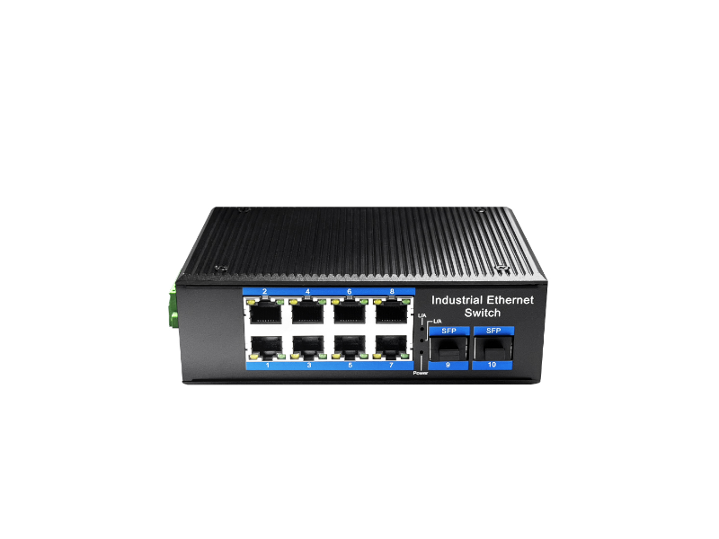 Cudy 8-Port Gigabit Industrial PoE+ Switch with 2 SFP Slots (IG1008S2P) #1462
