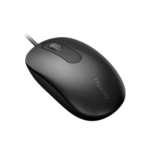 Rapoo N200 Wired Optical Mouse Black