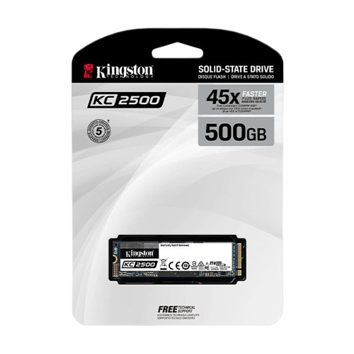 Kingston 500GB M.2 2280 NVMe KC2500 SSD Hard Drive (SKC2500M8/500G)