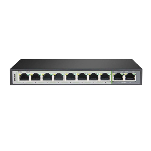 10-port Gigabit Smart Managed 250m PoE (96W) Switch with 2-port Gigabit #222