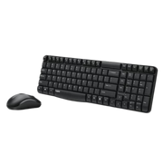 Rapoo X1800S Wireless Multimedia Keyboard & Optical Mouse AR - Black