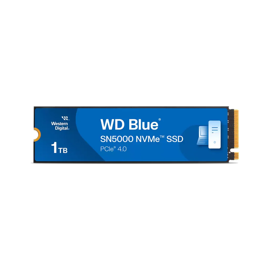WD Blue 1TB NVMe Internal Solid State Drive SSD-Gen4x4 PCIe 16Gb/s,M.2 2280,Up to5000MB/s-WDS100T4B0E