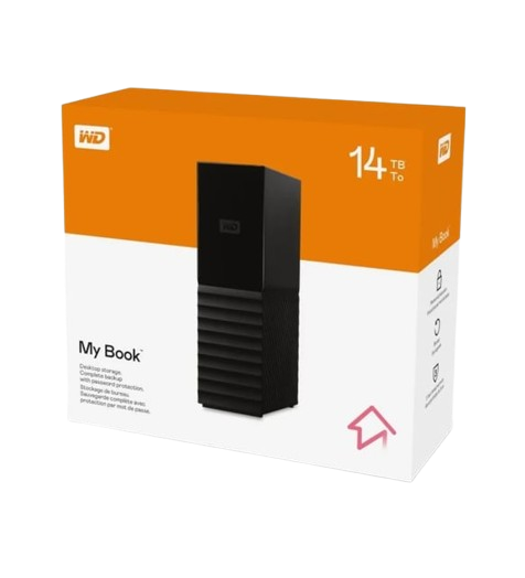 WD My Book 14TB USB 3.0 Desktop Hard Drive (WDBBGB0140HBK-EESN)