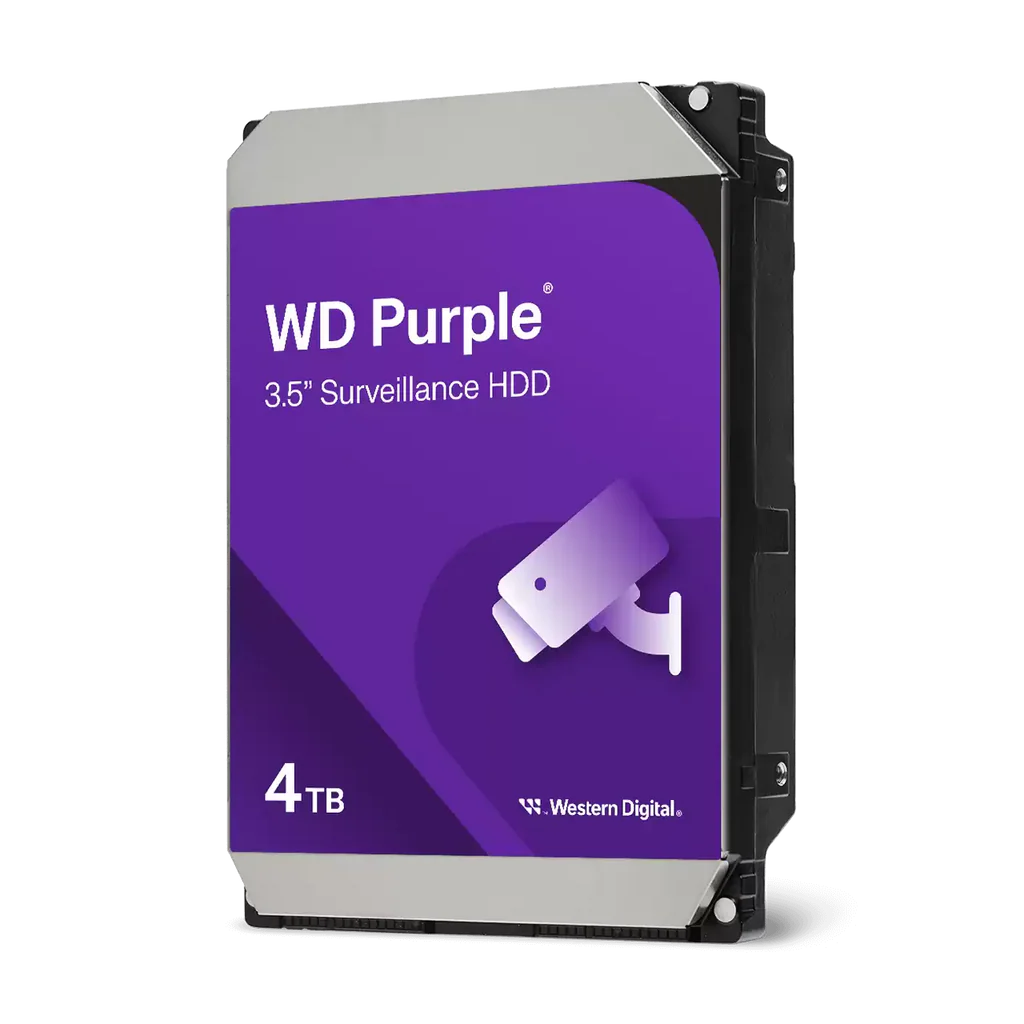 WD Purple 4TB Surveillance Hard Disk Drive - 5400 RPM Class SATA 6Gb/s 64MB Cache 3.5 Inch WD43PURZ