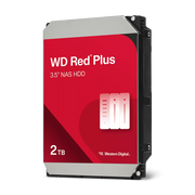 WD Red Plus 2TB NAS Hard Drive - 5400 RPM Class SATA 6Gb/s, CMR, 128MB Cache, 3.5 Inch - WD20EFPX