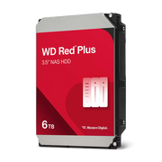 WD Red Plus 6TB NAS Hard Drive - 5400 RPM Class SATA 6Gb/s, CMR, 128MB Cache, 3.5 Inch - WD60EFPX