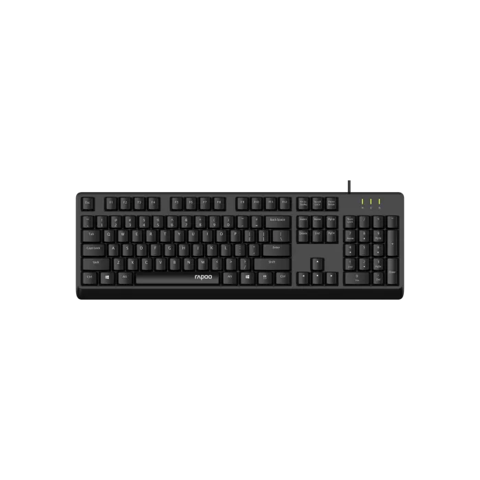 Rapoo NK1900 Wired Keyboard AR - Black