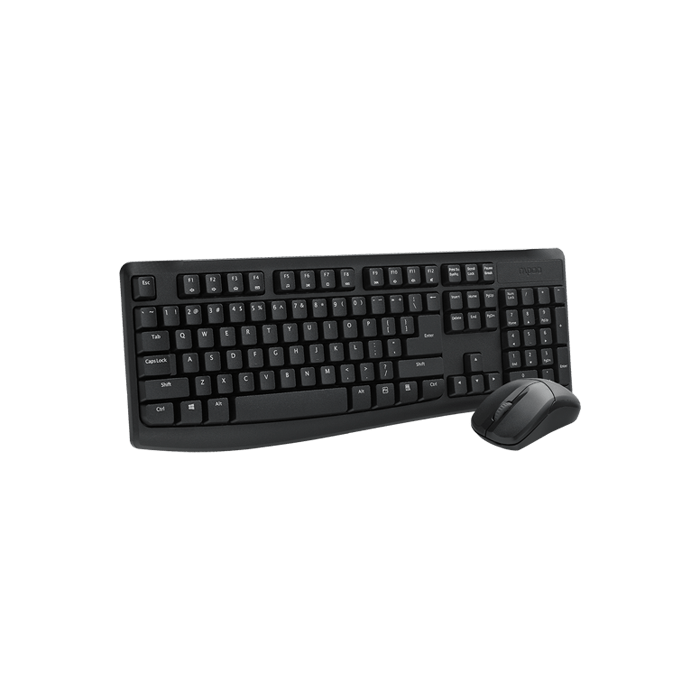 Rapoo X1800Pro Wireless Optical Mouse & Keyboard AR - Black